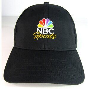 FJ Footjoy NBC Sports Hat Cap Adjustable Strapback One Size Embroidered Black